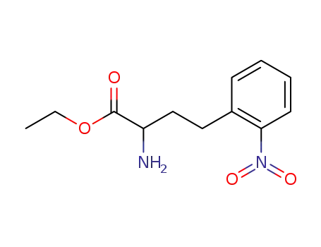 Molecular Structure of 86499-33-4 (Benzenebutanoic acid, a-amino-2-nitro-, ethyl ester)