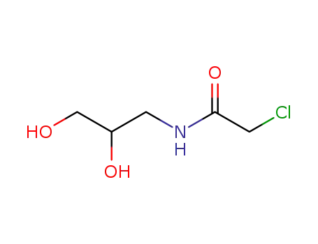 Molecular Structure of 71064-34-1 (2-Chloro-N-(2,3-dihydroxypropyl)acetaMide)