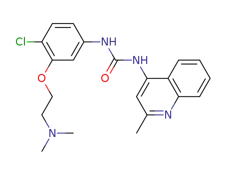 Urea,
N-[4-chloro-3-[2-(dimethylamino)ethoxy]phenyl]-N'-(2-methyl-4-quinolinyl
)-