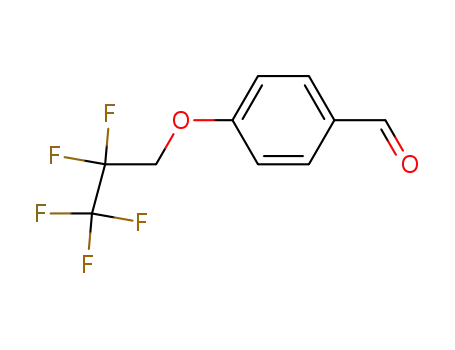 Molecular Structure of 943767-49-5 (4-(2,2,3,3,3-pentafluoropropyloxy)-benzaldehyde)