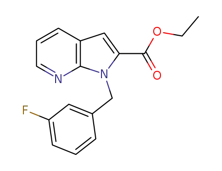 1H-Pyrrolo[2,3-b]pyridine-2-carboxylic acid, 1-[(3-fluorophenyl)methyl]-,
ethyl ester