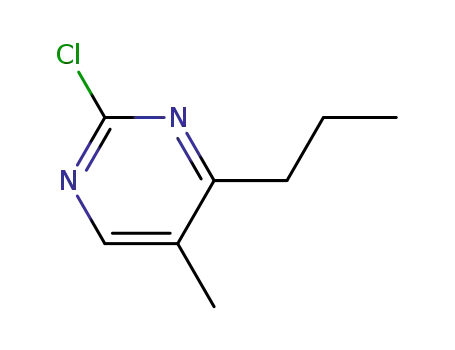 Molecular Structure of 1030377-61-7 (2-chloro-5-methyl-4-propylPyrimidine)