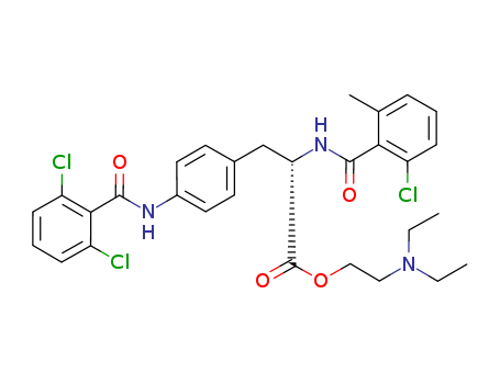 L-Phenylalanine,N-(2-chloro-6-methylbenzoyl)-4-[(2,6-dichlorobenzoyl)amino]-,2-(diethylamino)ethyl ester
