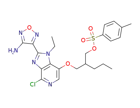 2-({[2-(4-amino-1,2,5-oxadiazol-3-yl)-4-chloro-1-ethyl-1H-imidazo[4,5-c]pyridin-7-yl]oxy}methyl)pentyl 4-methyIbenzenesulfonate