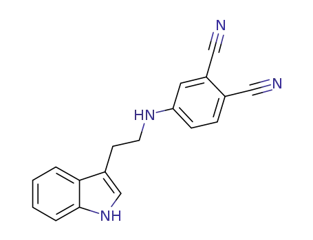 Molecular Structure of 1018699-99-4 (N-(3,4-dicyanophenyl)tryptamine)