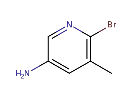 Molecular Structure of 38186-83-3 (5-Amino-2-bromo-3-methylpyridine)