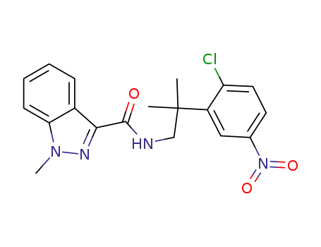 1-methyl-1H-indazole-3-carboxylic acid [2-(2-chloro-5-nitro-phenyl)-2-methyl-propyl]-amide