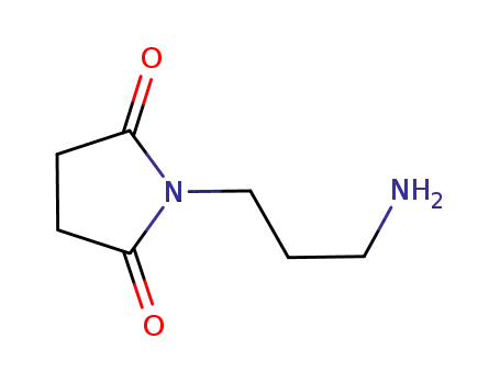 Molecular Structure of 54052-99-2 (1-(3-aminopropyl)-2,5-pyrrolidinedione(SALTDATA: HCl))