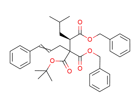 1-Octene-4,4,5-tricarboxylic acid, 7-methyl-1-phenyl-,
4-(1,1-dimethylethyl) 4,5-bis(phenylmethyl) ester, (5R)-