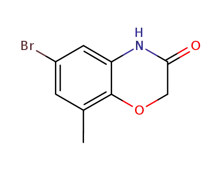 Molecular Structure of 121564-97-4 (6-BROMO-8-METHYL-4H-BENZO[1,4]OXAZIN-3-ONE)