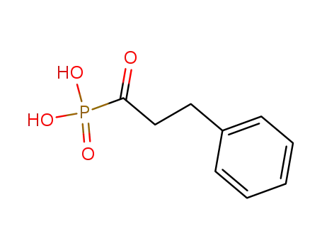 Molecular Structure of 88767-54-8 (Phosphonic acid, (1-oxo-3-phenylpropyl)-)