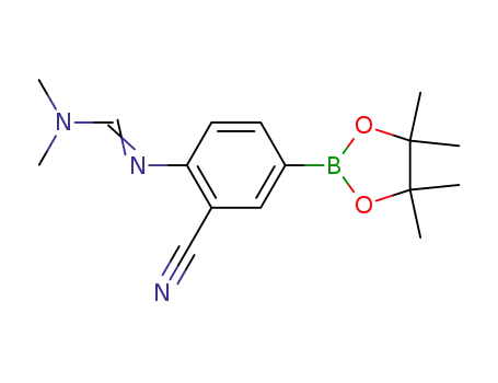 N'-[2-cyano-4-(4,4,5,5-tetramethyl-[1.3.2]dioxaborolan-2-yl)-phenyl]-N,N-dimethyl-formamidine