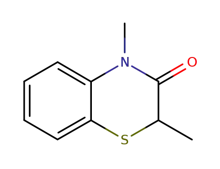 Molecular Structure of 83170-53-0 (2H-1,4-Benzothiazin-3(4H)-one, 2,4-dimethyl-)