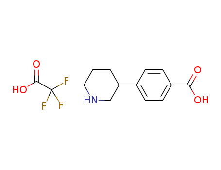 2,2,2-Trifluoroacetic acid compound with 4-(piperidin-3-yl)benzoic acid (1:1)