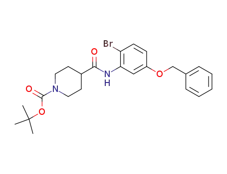 4-(5-Benzyloxy-2-bromo-phenylcarbamoyl)-piperidine-1-carboxylic acid tert-butyl ester