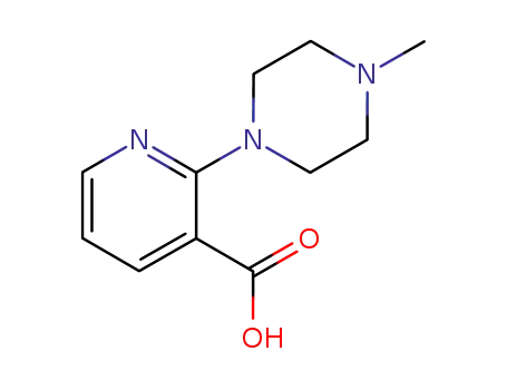 Molecular Structure of 38029-97-9 (2-(4-Methyl-1-piperazinyl)nicotinic acid)