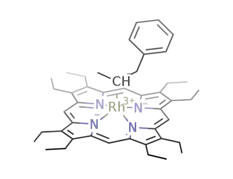 ((C<sub>2</sub>H<sub>5</sub>)8C<sub>20</sub>H<sub>4</sub>N<sub>4</sub>)Rh(CH(CH<sub>3</sub>)CH<sub>2</sub>C<sub>6</sub>H<sub>5</sub>)