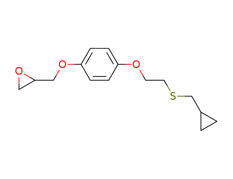 Molecular Structure of 63659-56-3 (Oxirane, [[4-[2-[(cyclopropylmethyl)thio]ethoxy]phenoxy]methyl]-)