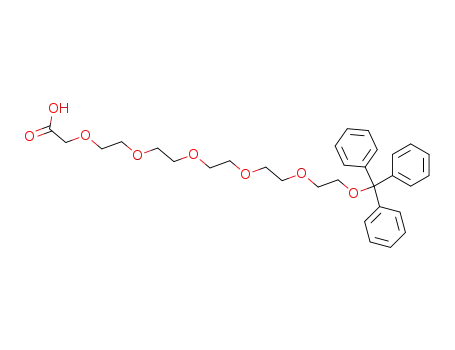 2,5,8,11,14,17-Hexaoxanonadecan-19-oic acid, 1,1,1-triphenyl-
