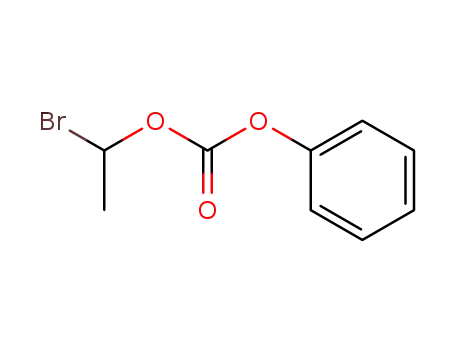 Molecular Structure of 104483-32-1 (Carbonic acid, 1-bromoethyl phenyl ester)