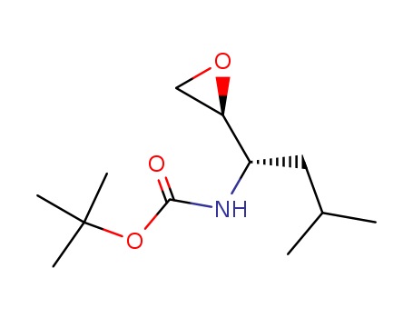 Carbamic acid,N-[(1S)-3-methyl-1-(2S)-2-oxiranylbutyl]-, 1,1-dimethylethyl ester