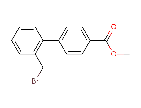 Molecular Structure of 133240-26-3 (Methyl 4'-bromomethylbiphenyl-2-carboxylate)