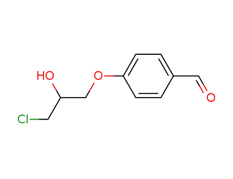 Molecular Structure of 62911-12-0 (Benzaldehyde, 4-(3-chloro-2-hydroxypropoxy)-)