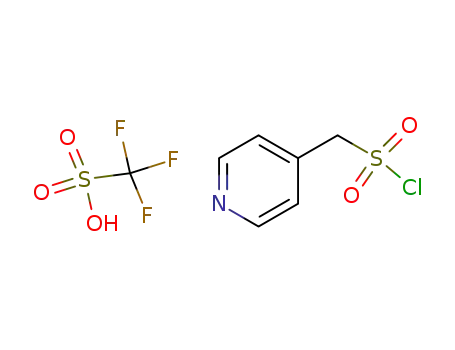 Molecular Structure of 130820-89-2 ((4-PYRIDYLMETHYL)SULFONYL CHLORIDE TRIFLATE)