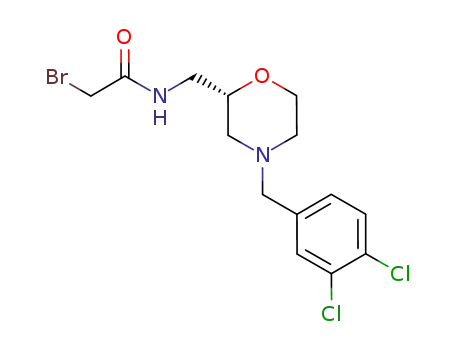 2-bromo-N-[(2S)-4-(3,4-dichlorobenzyl)morpholin-2-ylmethyl]acetamide