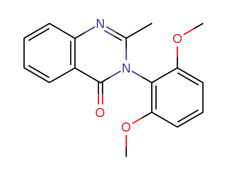 Molecular Structure of 52898-79-0 (3-(2,6-dimethoxyphenyl)-2-methyl-3H-quinazolin-4-one)