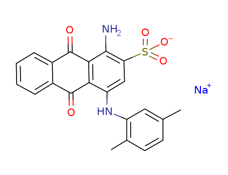 2-Anthracenesulfonicacid, 1-amino-4-[(2,5-dimethylphenyl)amino]-9,10-dihydro-9,10-dioxo-, sodiumsalt (1:1)