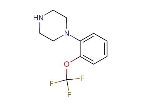 Molecular Structure of 186386-95-8 (1-(2-TRIFLUOROMETHOXY-PHENYL)-PIPERAZINE)