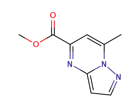 Molecular Structure of 916211-74-0 (Methyl 7-Methylpyrazolo[1,5-a]pyriMidine-5-carboxylate)