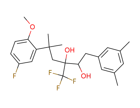 1-(3,5-dimethylphenyl)-5-(5-fluoro-2-methoxyphenyl)-5-methyl-3-trifluoromethylhexane-2,3-diol