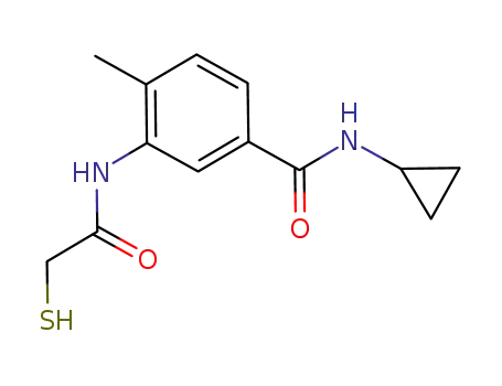 N-cyclopropyl-3-(2-mercaptoacetamido)-4-methylbenzamide