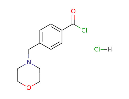 Molecular Structure of 106261-63-6 (Benzoyl chloride, 4-(4-morpholinylmethyl)-, hydrochloride)