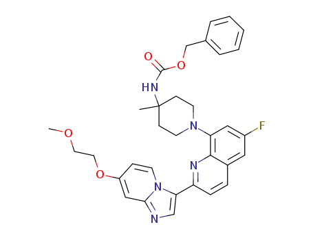 benzyl 1-(6-fluoro-2-(7-(2-methoxyethoxy)imidazo[1,2-a]pyridin-3-yl)quinolin-8-yl)-4-methylpiperidin-4-ylcarbamate