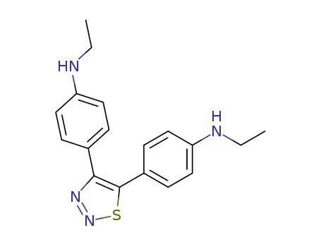 Benzenamine, 4,4'-(1,2,3-thiadiazole-4,5-diyl)bis[N-ethyl-