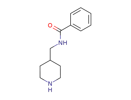 Molecular Structure of 81185-83-3 (N-(piperidin-4-ylmethyl)benzamide)