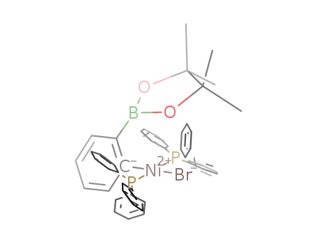 [NiBr(o-C<sub>6</sub>H<sub>4</sub>B(pinacolate))(PPh<sub>3</sub>)2]