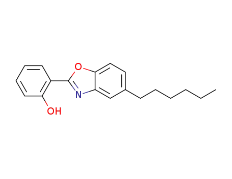 Molecular Structure of 62529-21-9 (Phenol, 2-(5-hexyl-2-benzoxazolyl)-)