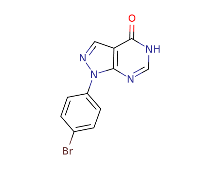 4H-Pyrazolo[3,4-d]pyrimidin-4-one, 1-(4-bromophenyl)-1,5-dihydro-