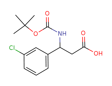 3-(3-chlorophenyl)-3-[(2-methylpropan-2-yl)oxycarbonylamino]propanoic acid
