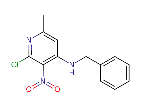 Benzyl-(2-chloro-6-methyl-3-nitro-pyridin-4-yl)-amine