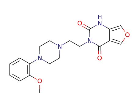 Molecular Structure of 112822-30-7 (Furo[3,4-d]pyrimidine-2,4(1H,3H)-dione,
3-[2-[4-(2-methoxyphenyl)-1-piperazinyl]ethyl]-)