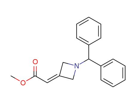 Acetic acid, [1-(diphenylmethyl)-3-azetidinylidene]-, methyl ester