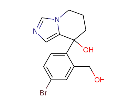 8-(4-bromo-2-hydroxymethyl-phenyl)-5,6,7,8-tertrahydro-imidazo[1,5-a]pyridin-8-ol