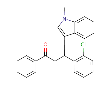 3-(2-chlorophenyl)-3-(1-methyl-1H-indol-3-yl)-1-phenylpropan-1-one