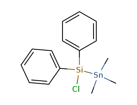 Molecular Structure of 184848-90-6 (Silane, chlorodiphenyl(trimethylstannyl)-)