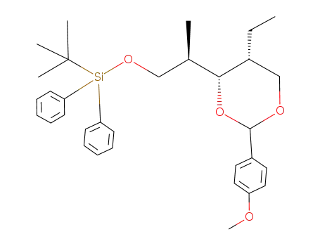 tert-butyl((2R)-2-[(4R,5S)-5-ethyl-2-(4-methoxyphenyl)-1,3-dioxan-4-yl]propyloxy)diphenylsilane